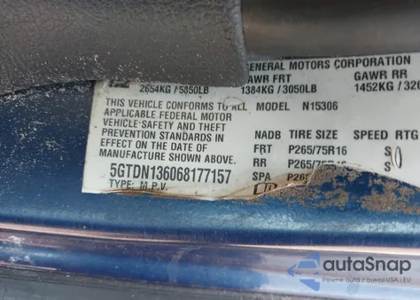 2006 Hummer H3 Suv z USA, uszkodzony, nr VIN 5GTDN136068177157